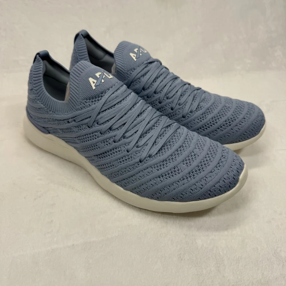 APL Techloom Wave Knit Running Shoes Lightweight Athletic Forged‎ Blue 10.5